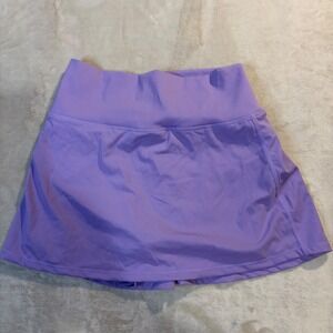 Soothfeel Womens Pleated Tennis Skort Purple High Waisted Athletic Skirt Pockets